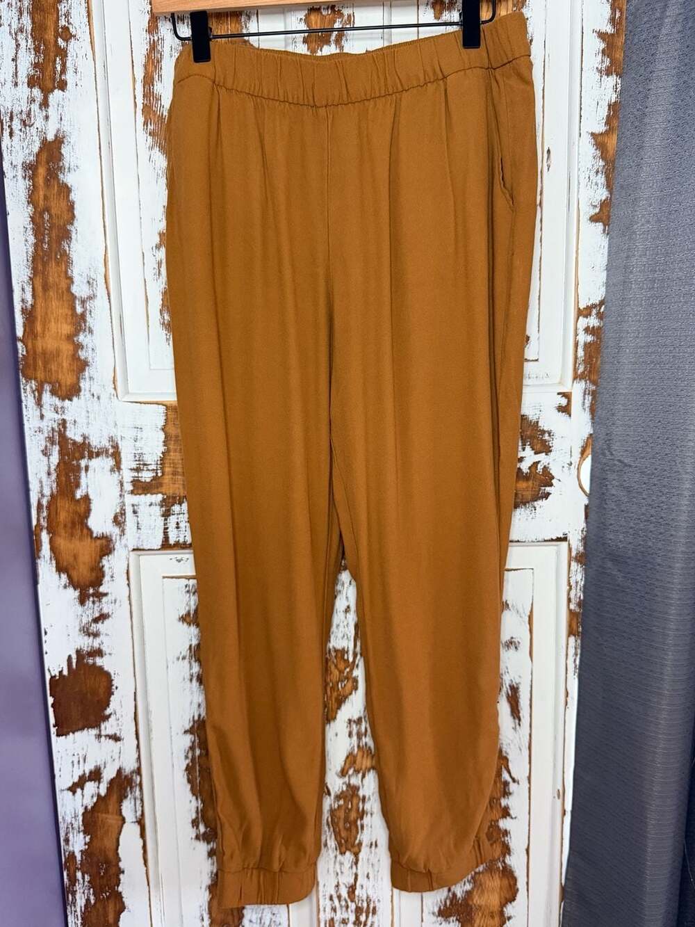 Boden Brown Pull-On Jogger Pants Size 10 Elastic Waist  Casual Career Capsule